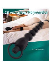 Marbe Cadena Anal con Vibración USB Silicona