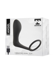 Ansel Plug Anal con Vibración y Anillo USB Silicona