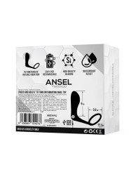 Ansel Plug Anal con Vibración y Anillo USB Silicona