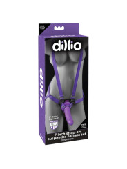 Dillio Arnés con Dildo de 19 cm Color Púrpura