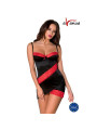 ODINA Chemise Negro/Rojo