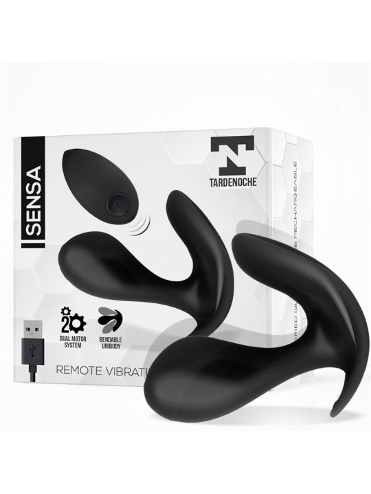 Sensa Estimulador Control Remoto USB SIlicona Líquida Negro