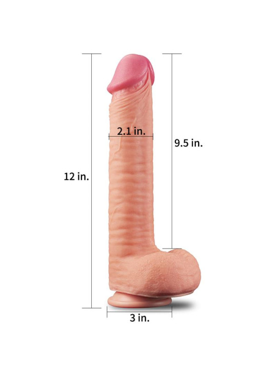 Dildo Nature 12 Dual Layer Natural