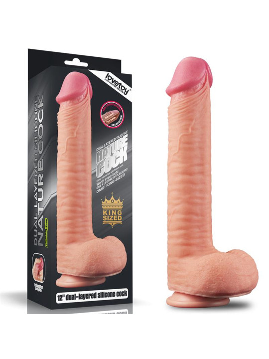 Dildo Nature 12 Dual Layer Natural