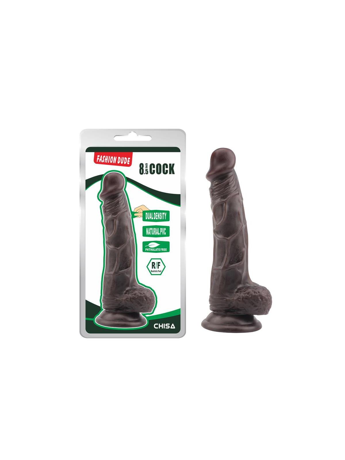 Dildo Dual Density Fashion Dude 21 x 4.1 cm Marron