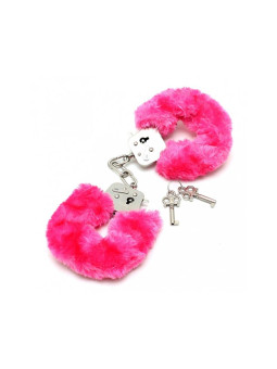 Esposas Metálicas con Pelo Rosa