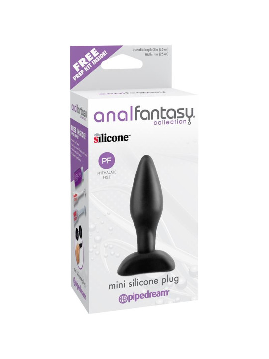 Plug Anal Mini Silicona - Color Negro