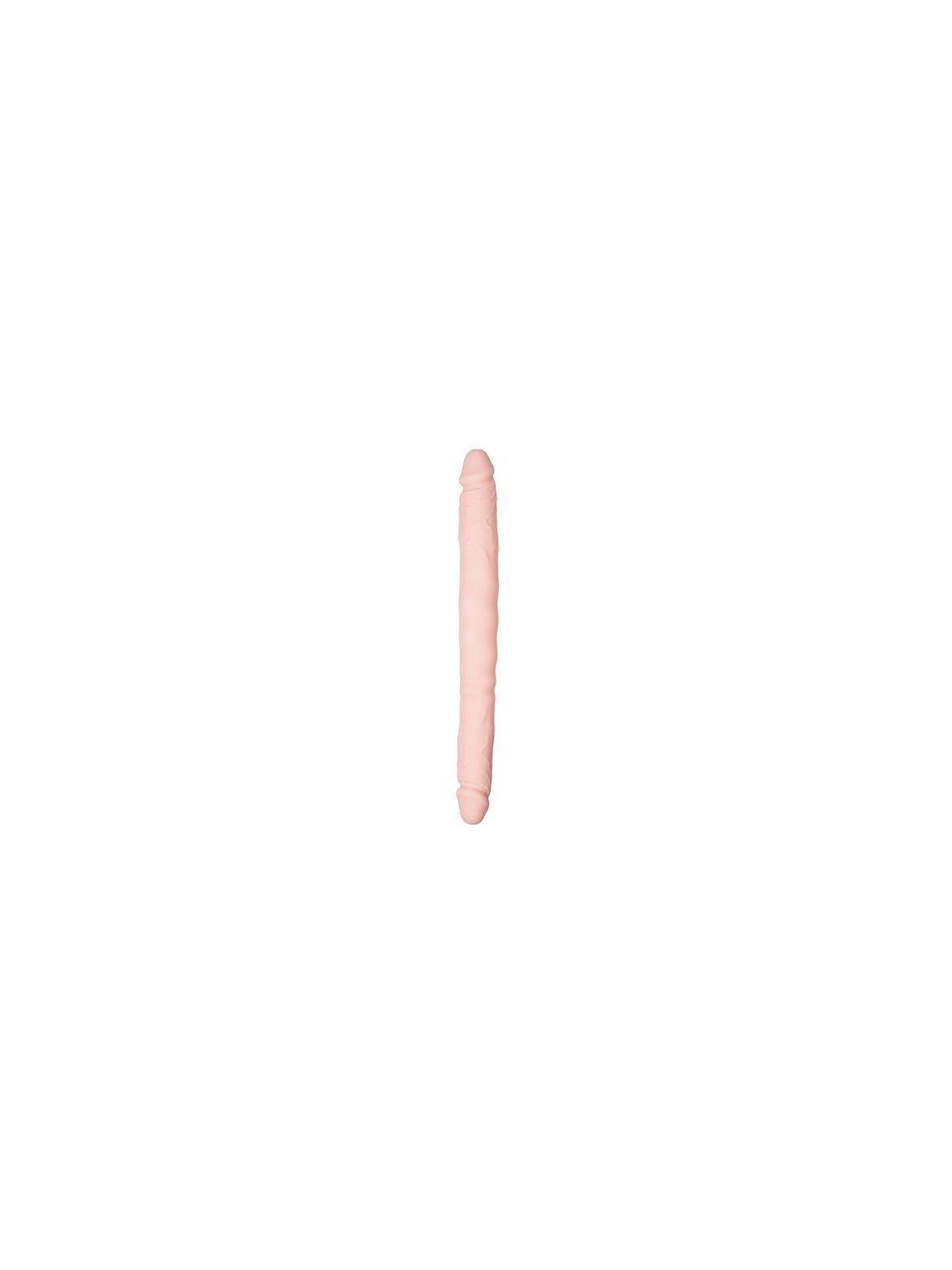 Dildo Doble Flexible Silicona Natural 40 cm