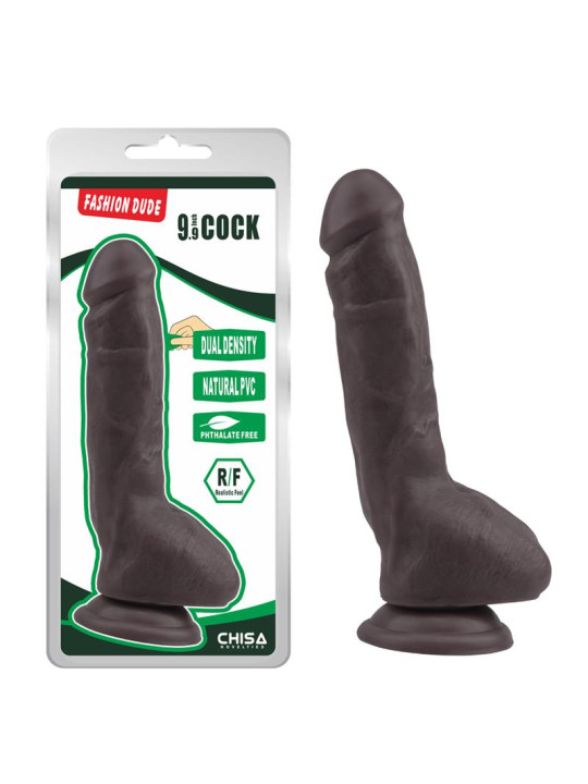 Fashion Dude Dildo Dual Density 23 cm x 4.3 cm Marrón