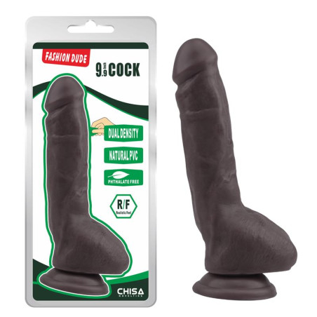 Fashion Dude Dildo Dual Density 23 cm x 4.3 cm Marrón