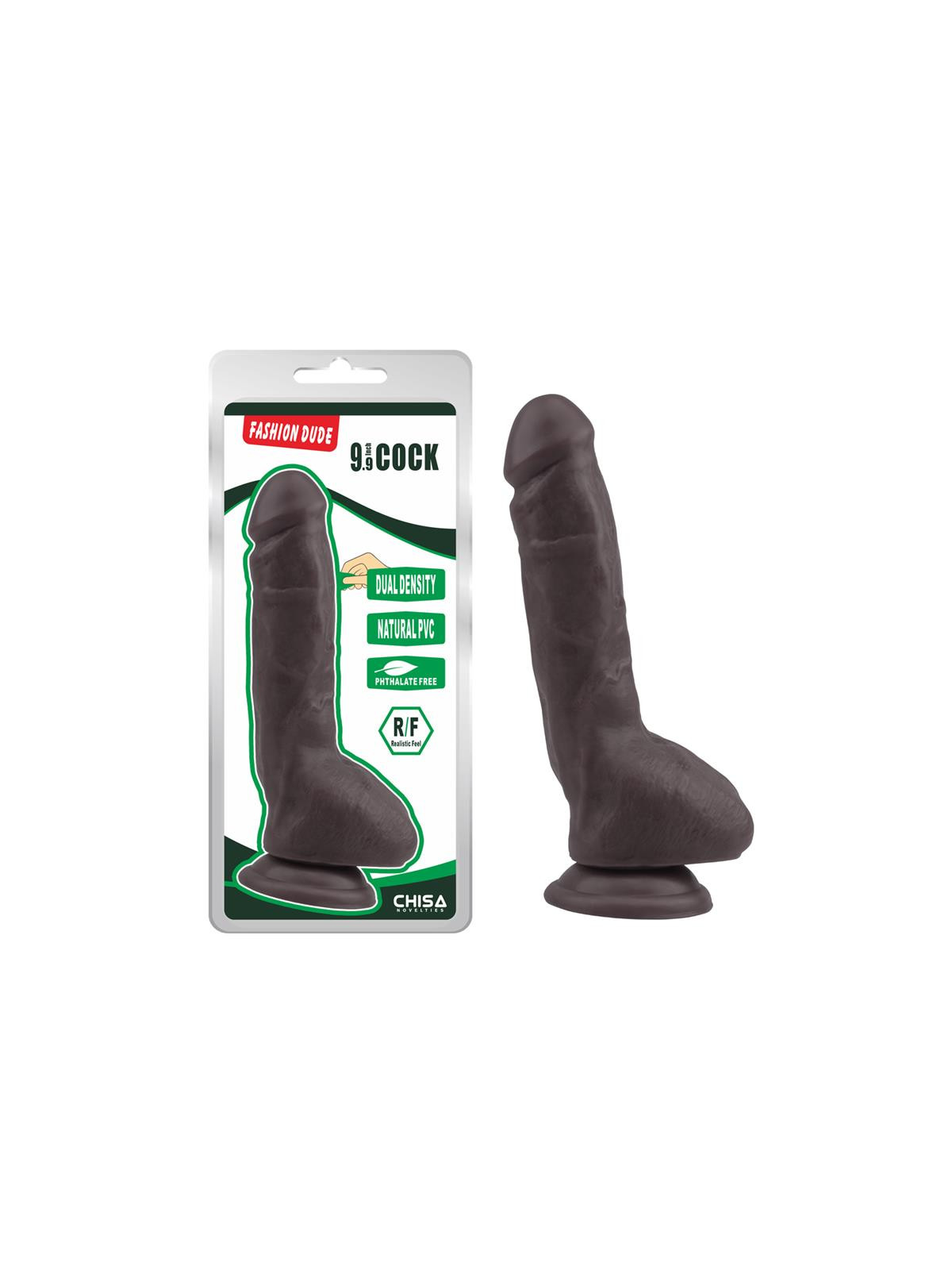 Fashion Dude Dildo Dual Density 23 cm x 4.3 cm Marrón