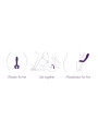 Rs - Icons Vibrador para Parejas Duo Púrpura