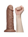 Dildo King 10.5 con Vibración Chubby Marrón