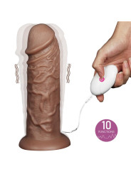 Dildo King 10.5 con Vibración Chubby Marrón