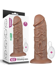 Dildo King 10.5 con Vibración Chubby Marrón