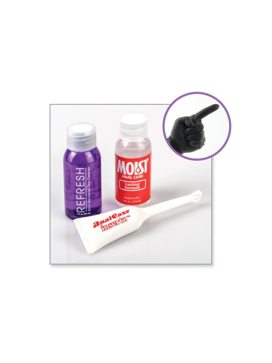 Cadena Anal con Vibración Negro