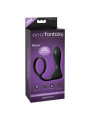 Anillo y Plug Anal Rechargeable Negro