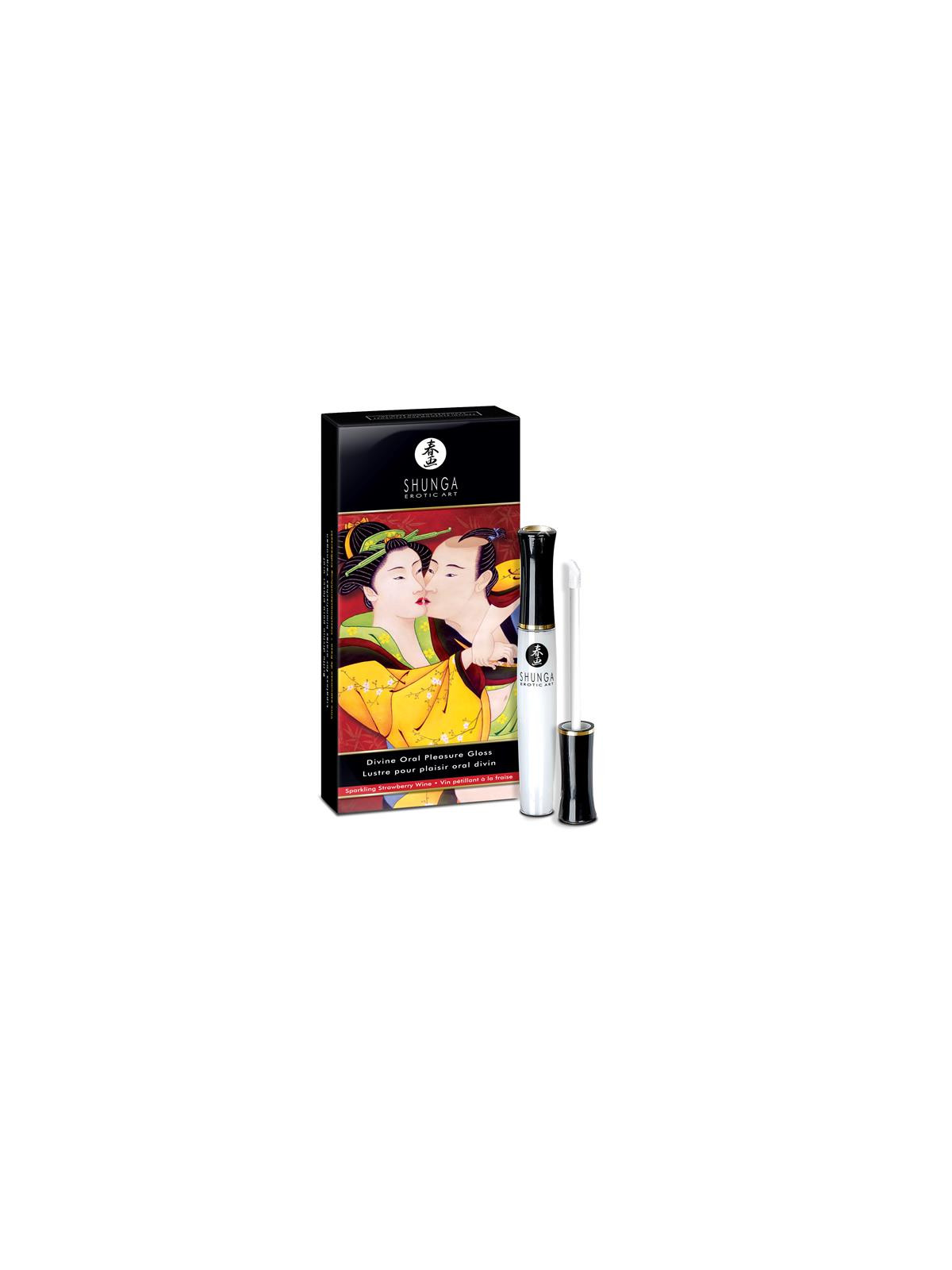 Shunga Gloss para Placer Oral Vino de Fresa