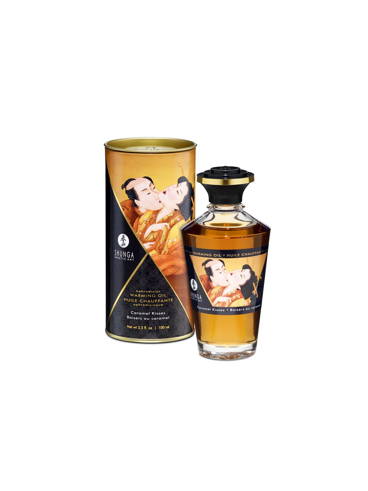 Shunga Aceite de Masaje Efecto Calor Aroma a Caramelo