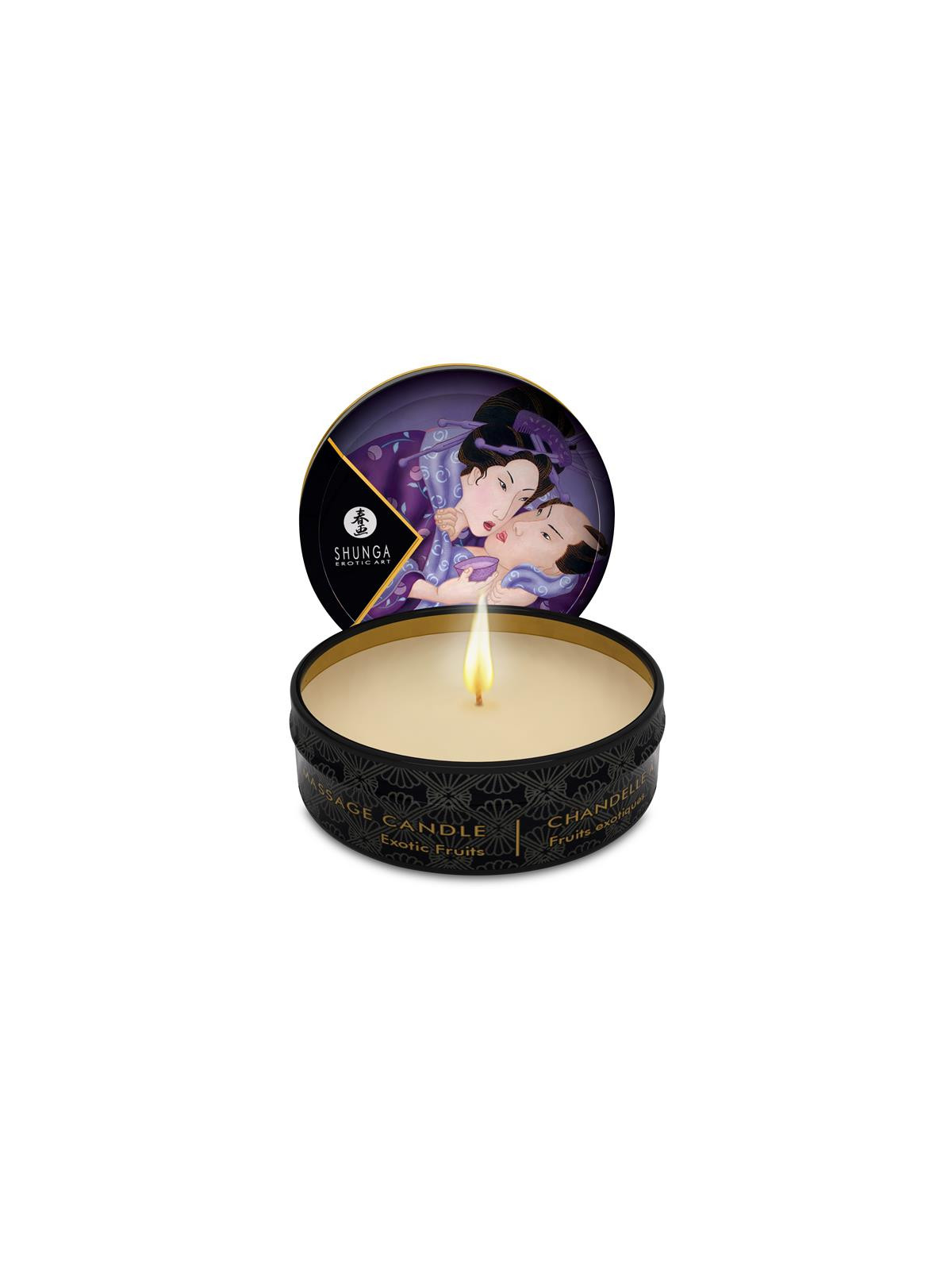 Shunga Mini Vela de Masaje Frutas Exóticas