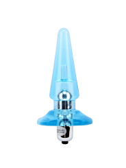 Plug Anal con Vibracion Nicoles 12.5 x 3.2 cm Azul