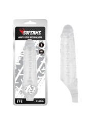 Funda para el Pene con Sujeción para Testículos Mighty Transparente