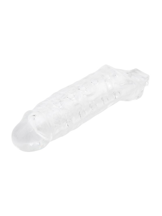 Funda para el Pene con Sujeción para Testículos Mighty Transparente