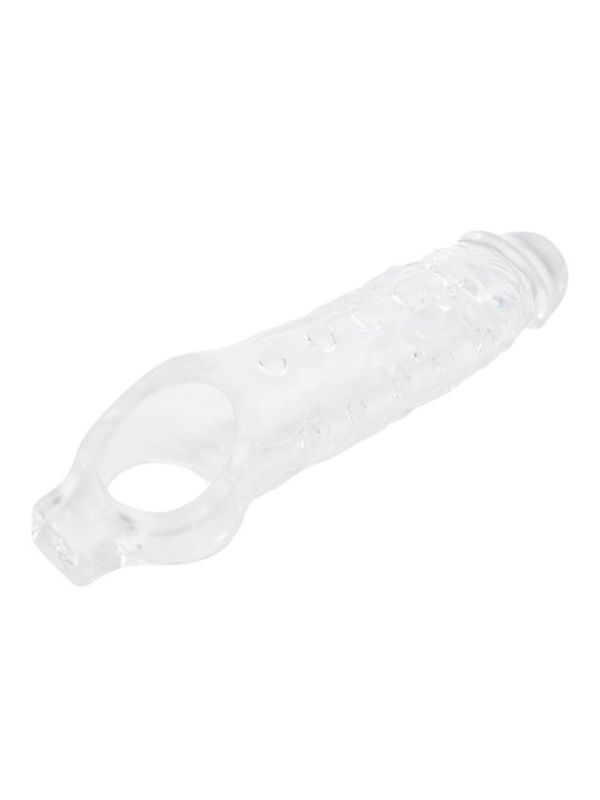 Funda para el Pene con Sujeción para Testículos Mighty Transparente