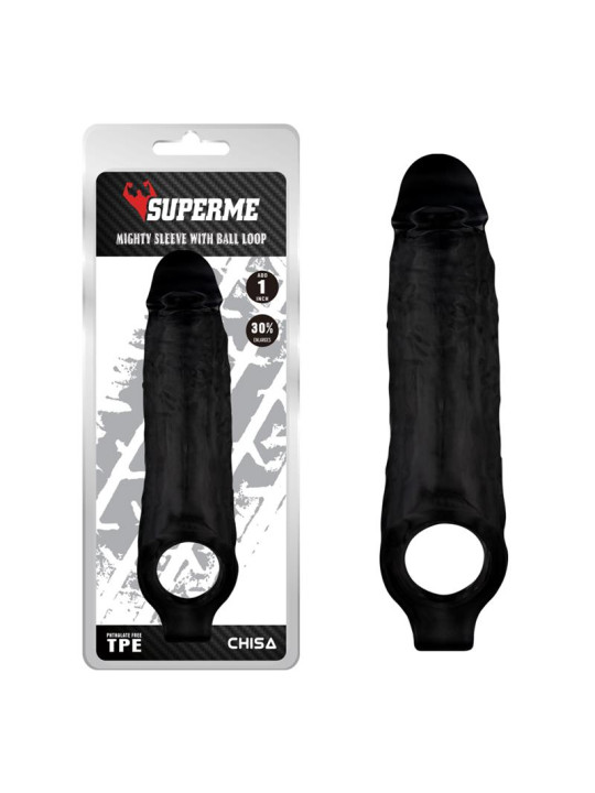 Funda para el Pene con Sujeción para los Testículos Mighty Negro