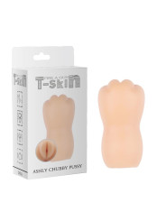 Masturbador Ashly Chubby Vagina T-Skin 13.3 cm Natural