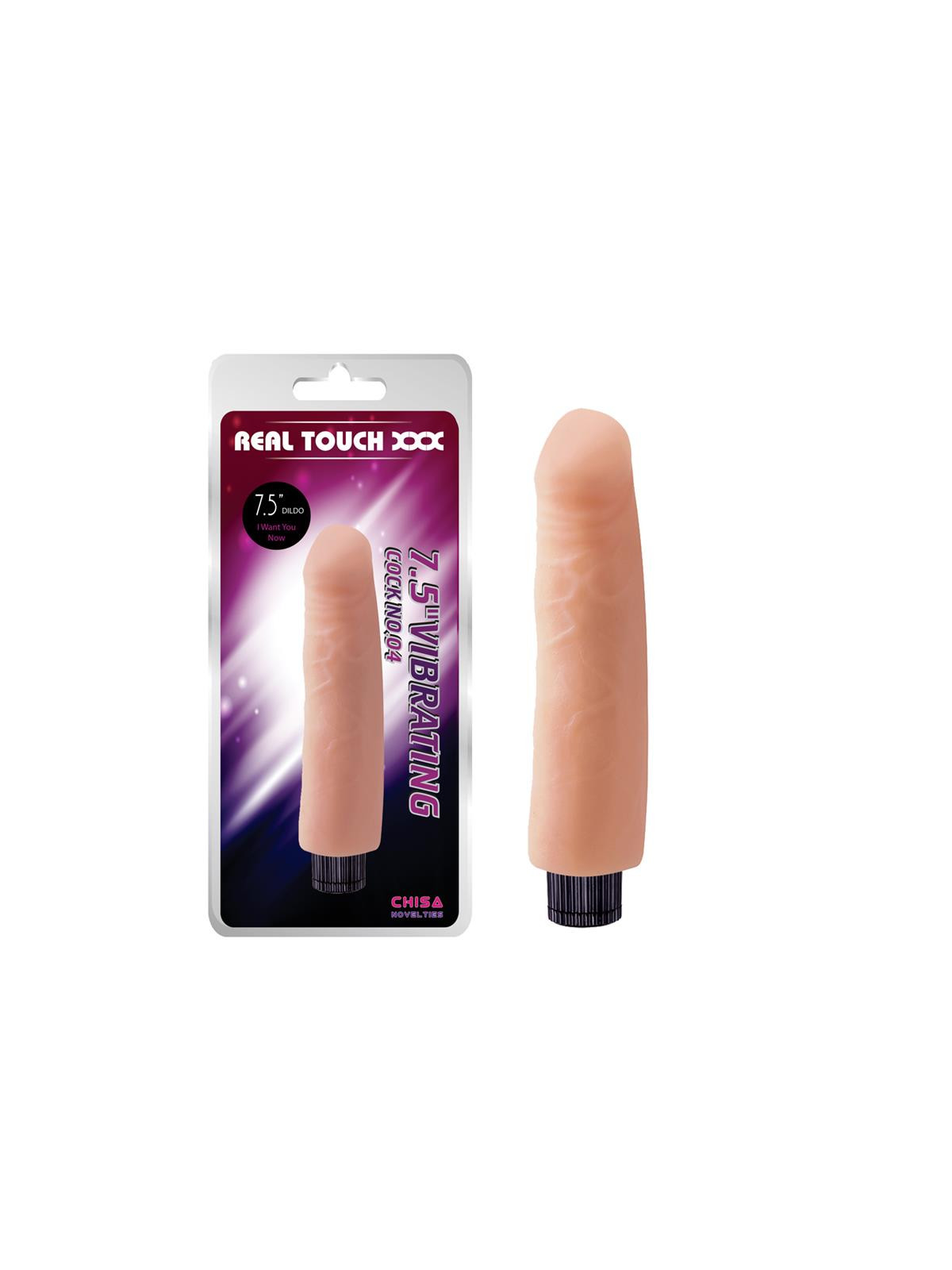 Vibrador No.04 T-Skin 7.5 Natural