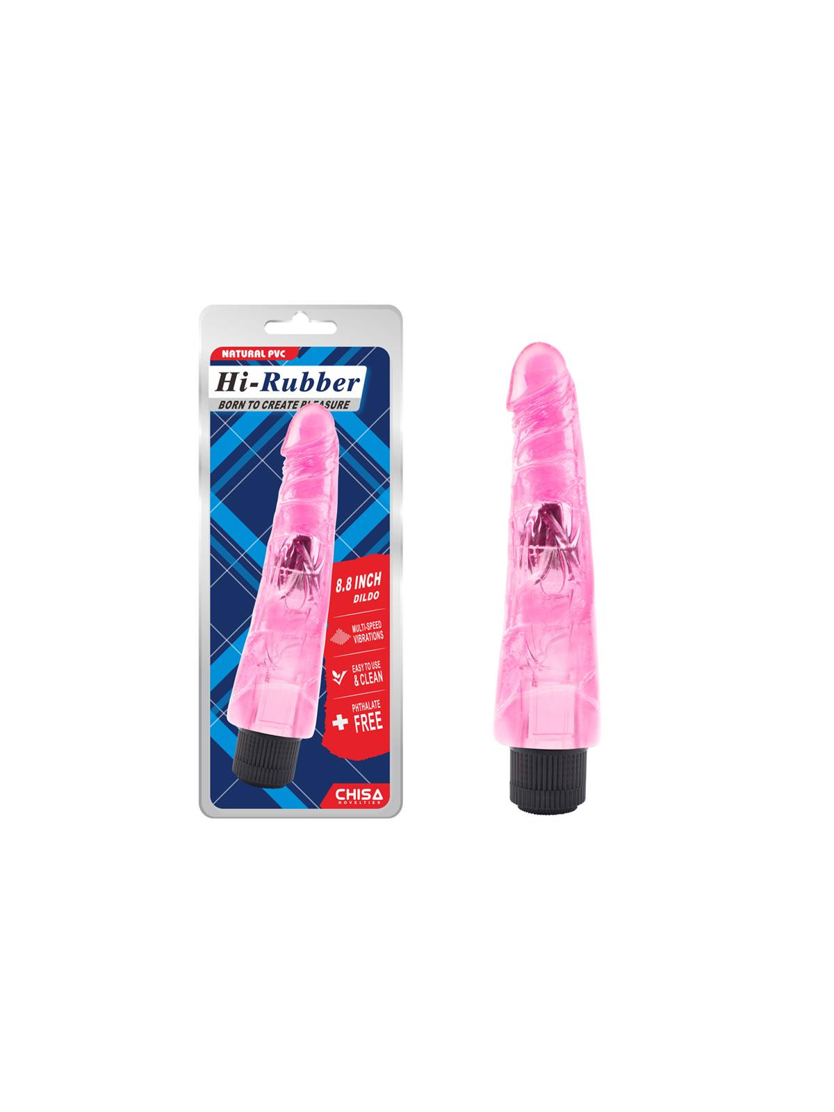 Vibrador Hi-Rubber 8.8 Rosa