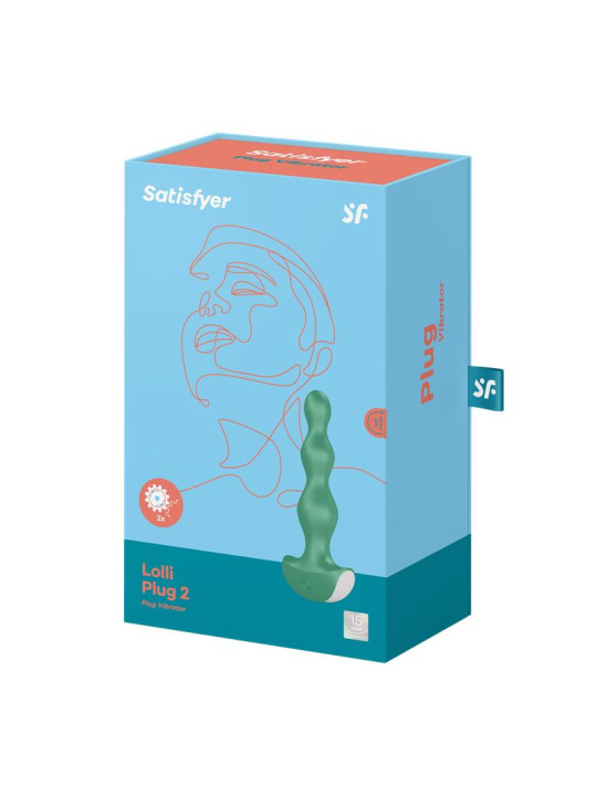 Plug Anal con Vibración Lolli Plug 2 Verde