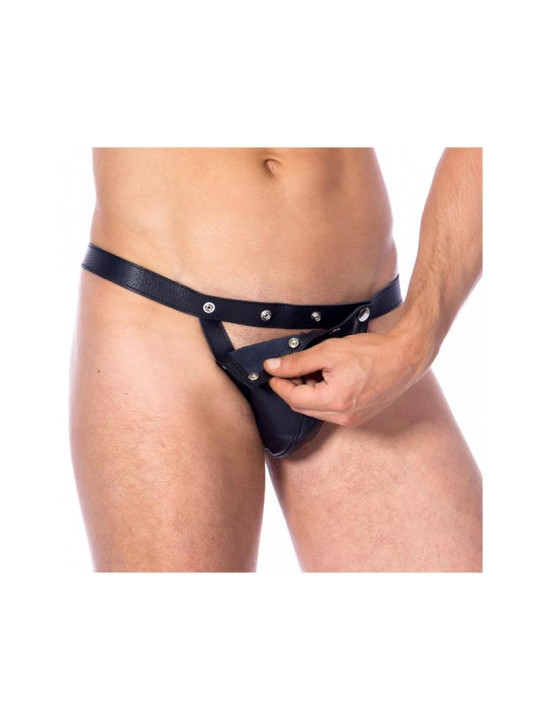 Panty Masculino de Cuero Talla Única