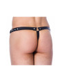 Tanga de Cuero Ajustable con Abertura