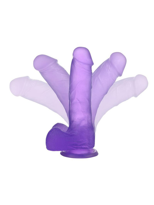 Dildo Jelly Studs 7 Púrpura