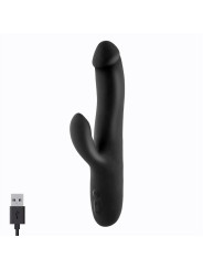 Angus Vibrador con Función de Movimiento Thrusting 2 Motores Silicona USB