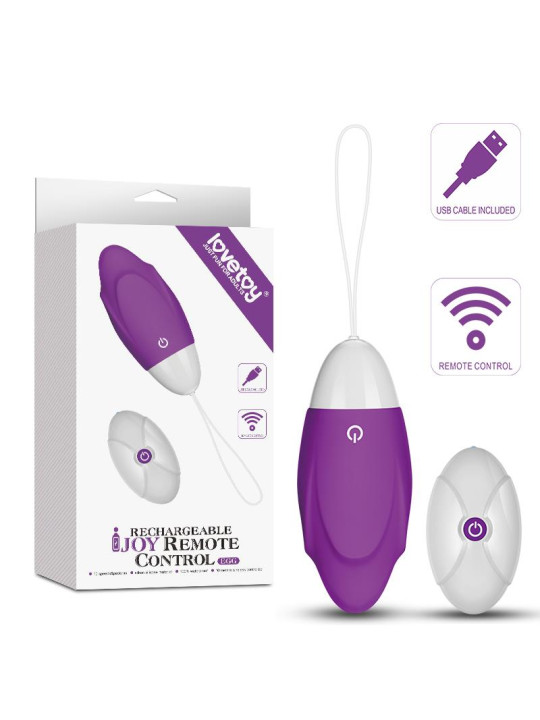 Huevo Vibrador iJoy Control Remoto USB Púrpura