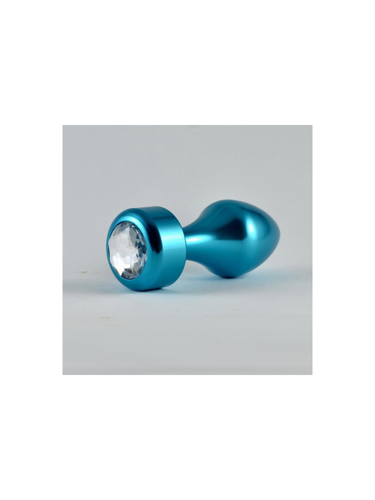 Plug Anal Azul Rosebud con Joya