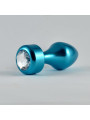 Plug Anal Azul Rosebud con Joya