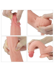 Dildo Nature 8 Silicona Líquida Natural