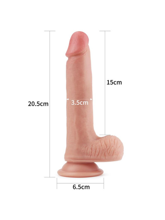 Dildo Nature 8 Silicona Líquida Natural