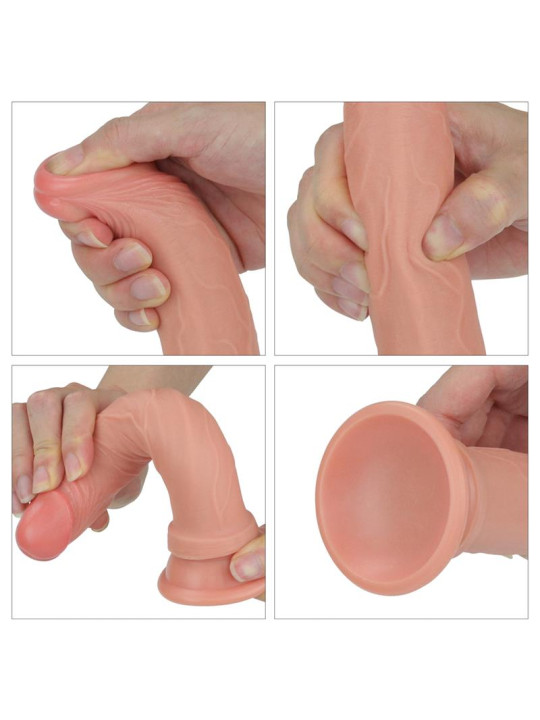Dildo Nature 7 Silicona Líquida Natural