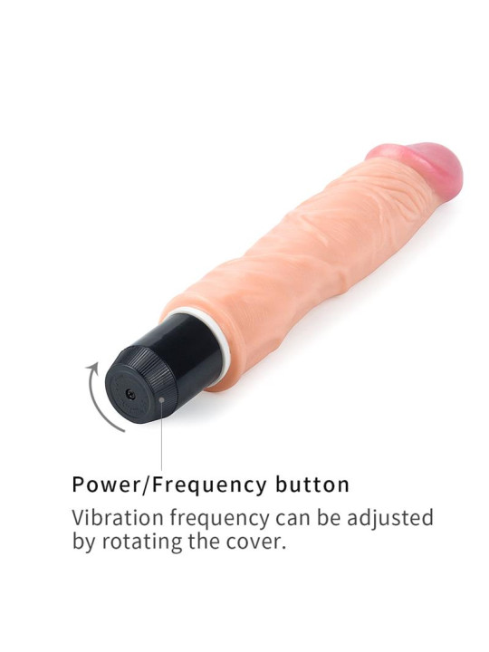 Dildo Flexi 9.5 con Vibración Natural