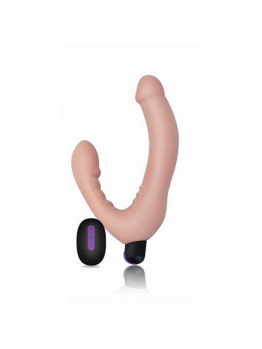 Doble Dildo Strapless Silicona USB