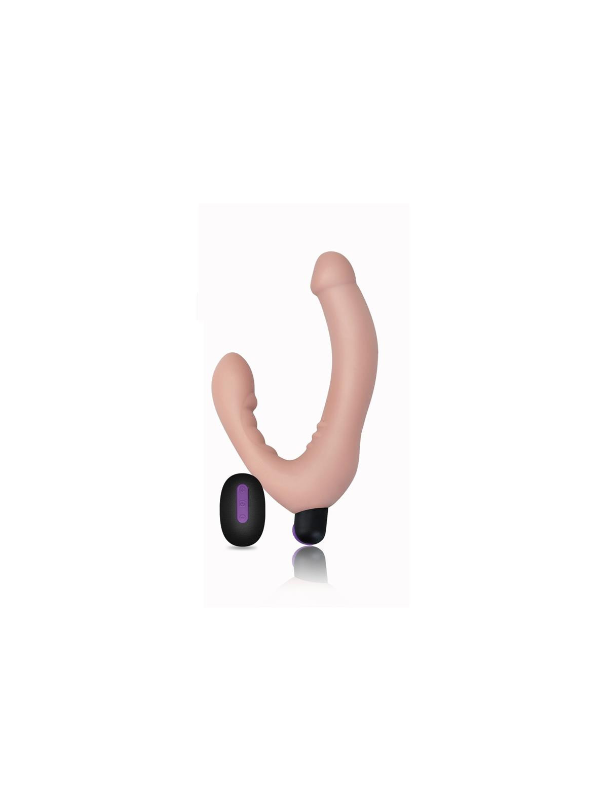 Doble Dildo Strapless Silicona USB