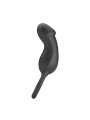 Trae Anillo Vibrador Silicona USB Negro