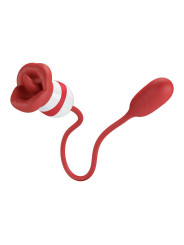 Aliyah Estimulador Doble Boca y Huevo Silicona