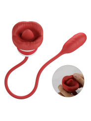 Aliyah Estimulador Doble Boca y Huevo Silicona