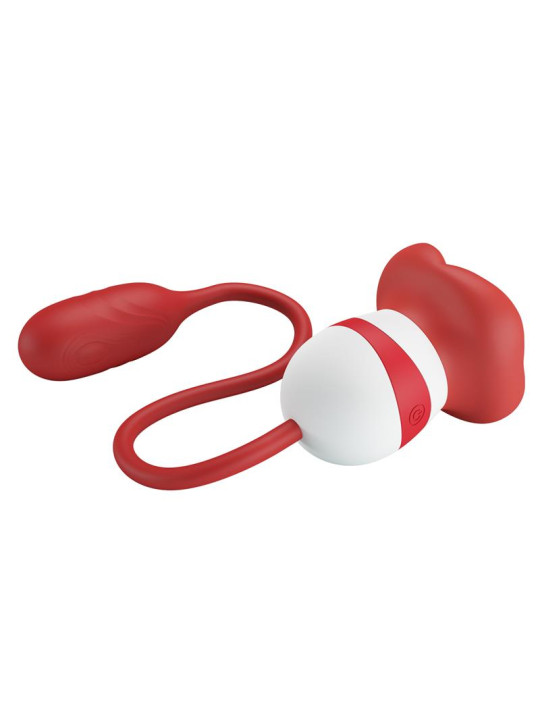 Aliyah Estimulador Doble Boca y Huevo Silicona